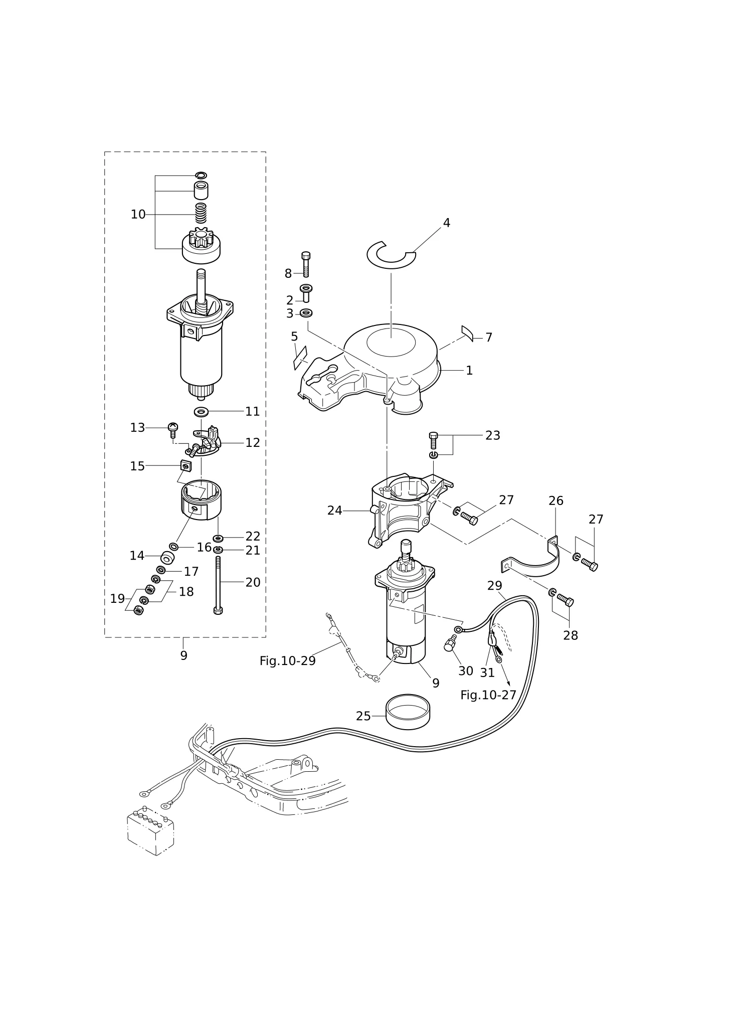 ELECTRIC PARTS (STARTER MOTOR)