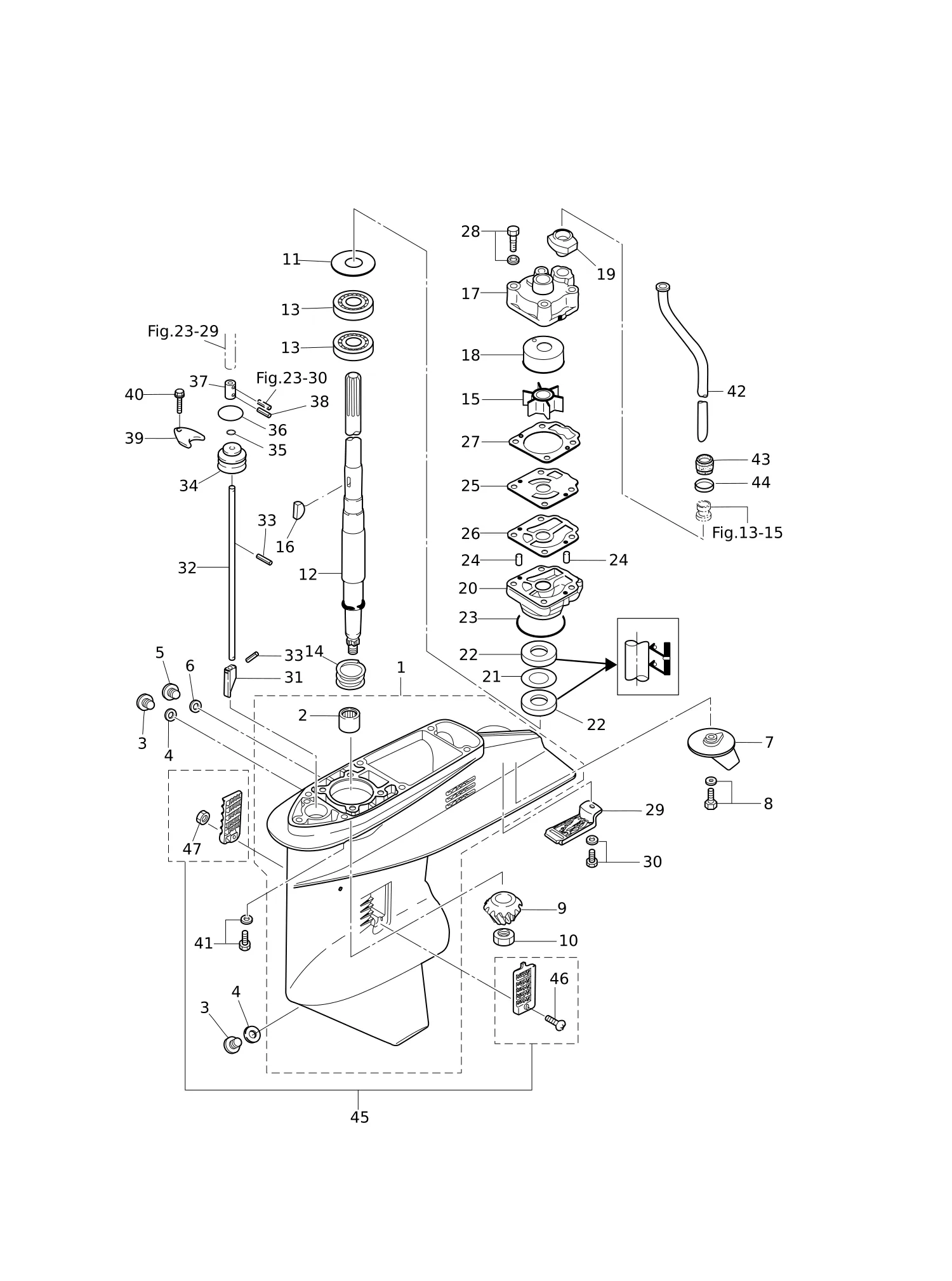 GEAR CASE (DRIVE SHAFT)