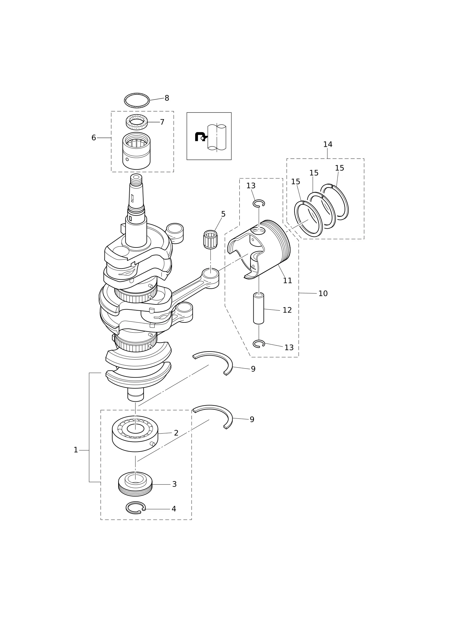 ISTON · CRANK SHAFT