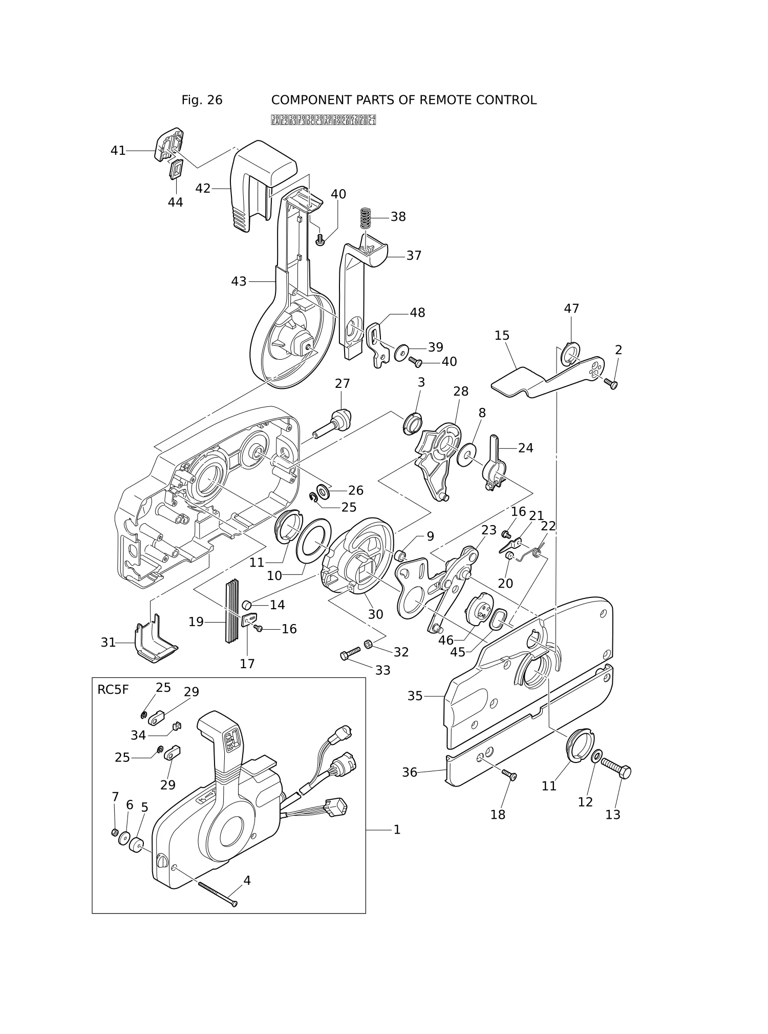 COMPONENT PARTS OF REMOTE CONTROL
