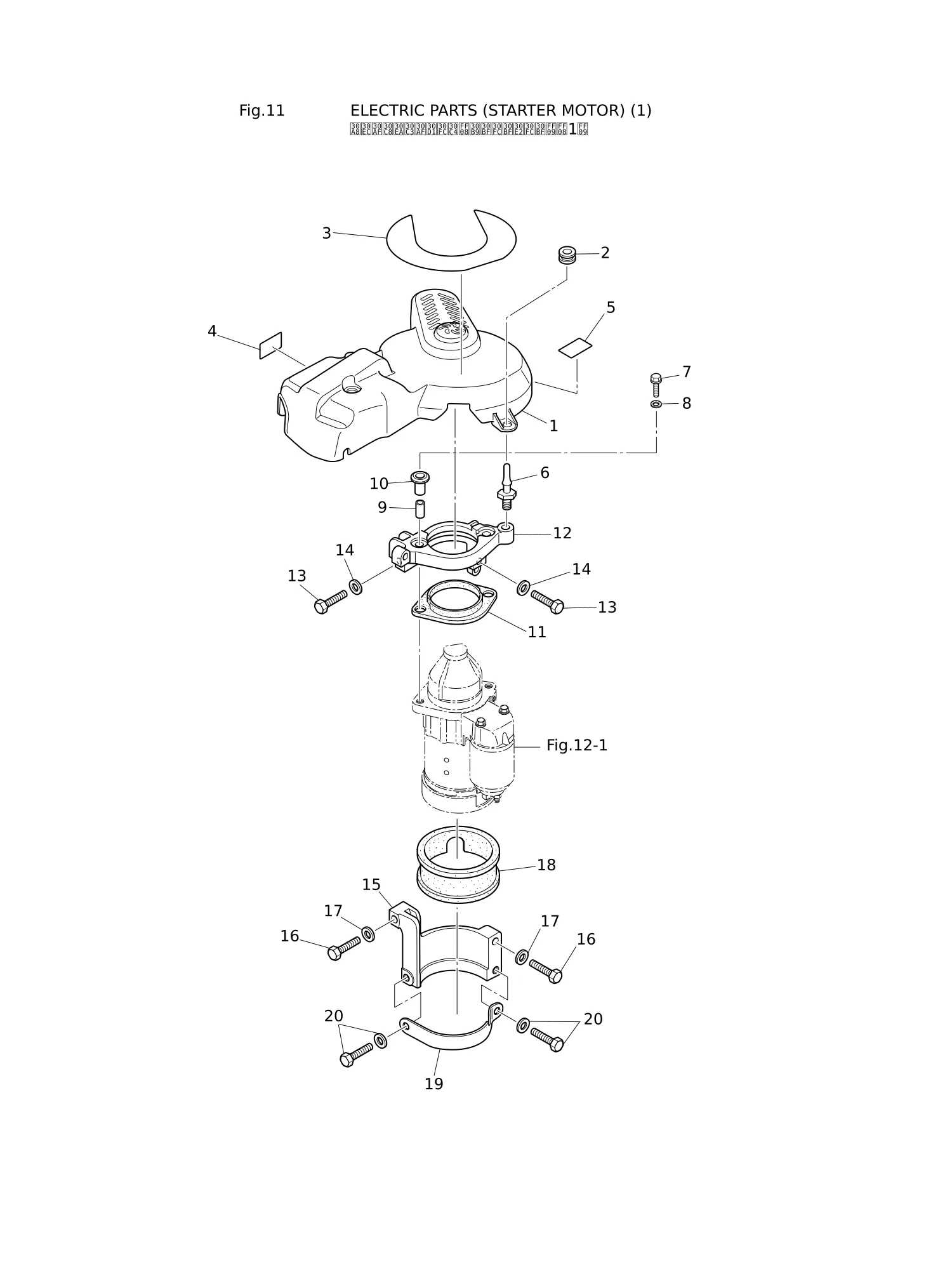ELECTRIC PARTS (STARTER MOTOR) (1)