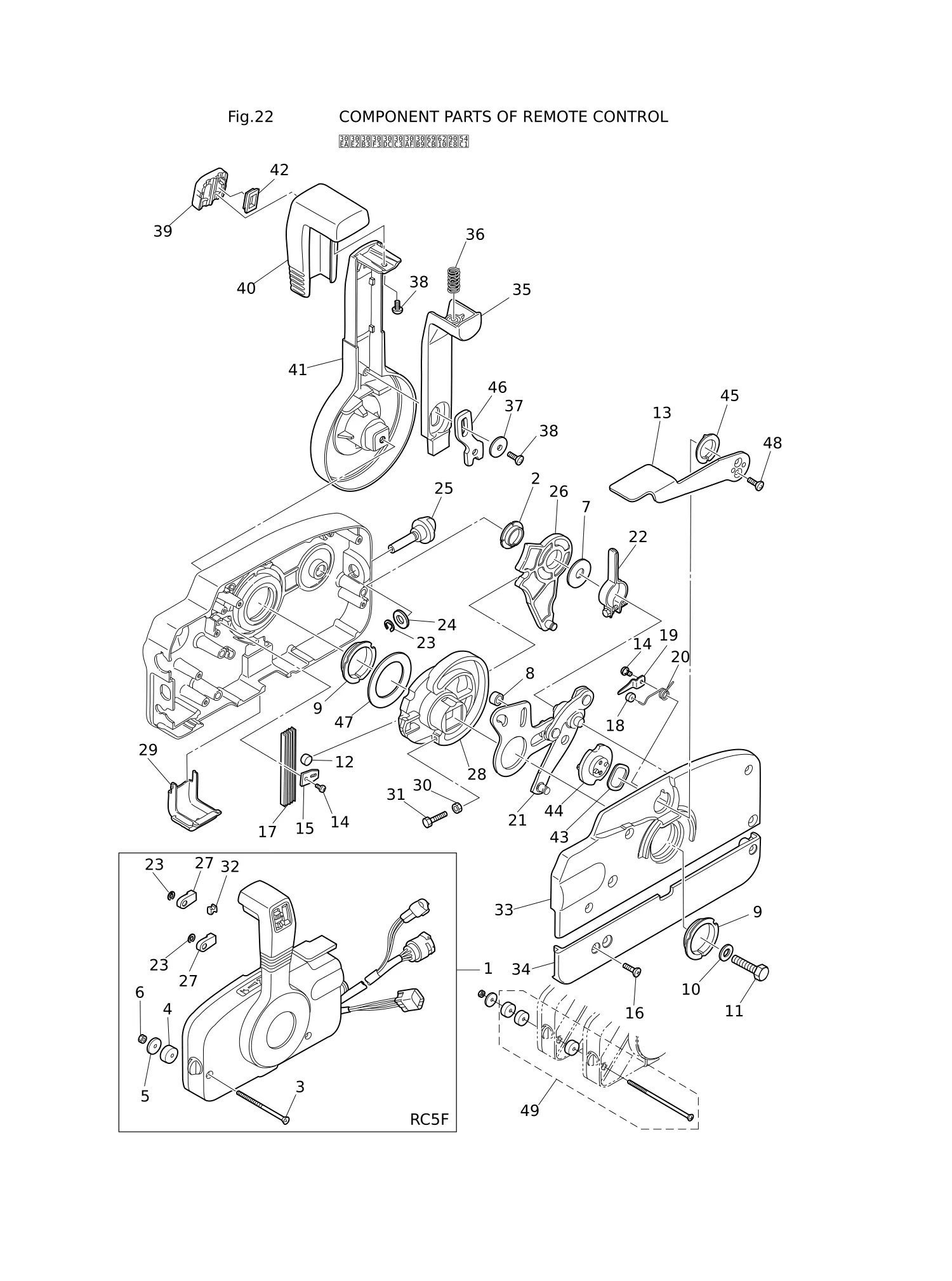 COMPONENT PARTS OF REMOTE CONTROL