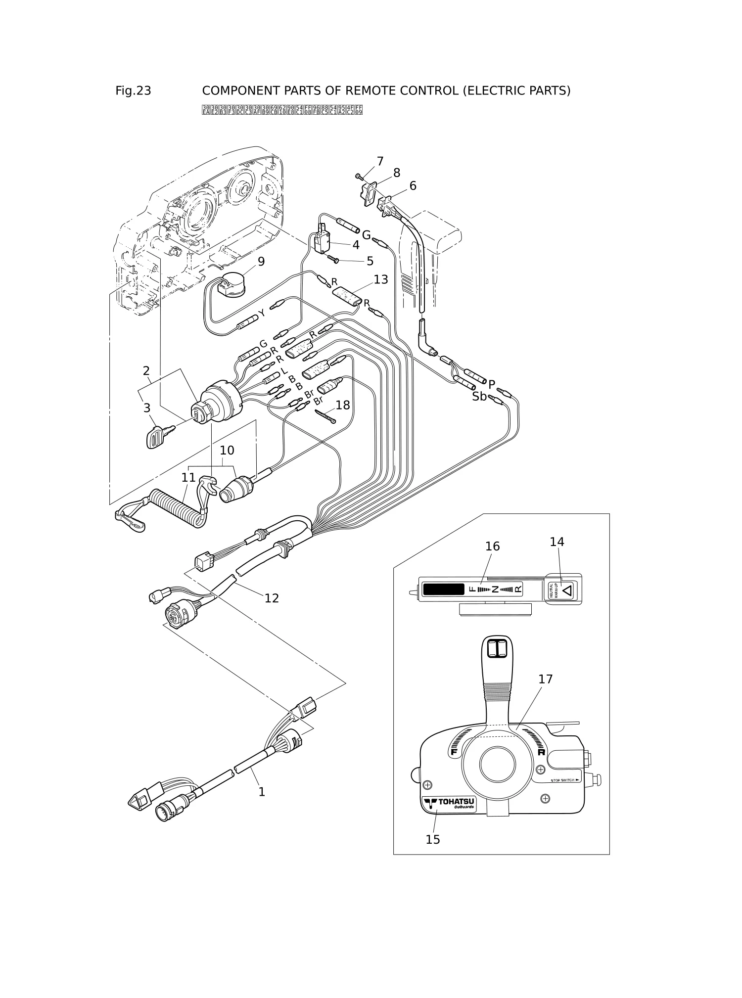 COMPONENT PARTS OF REMOTE CONTROL (ELECTRIC PARTS)