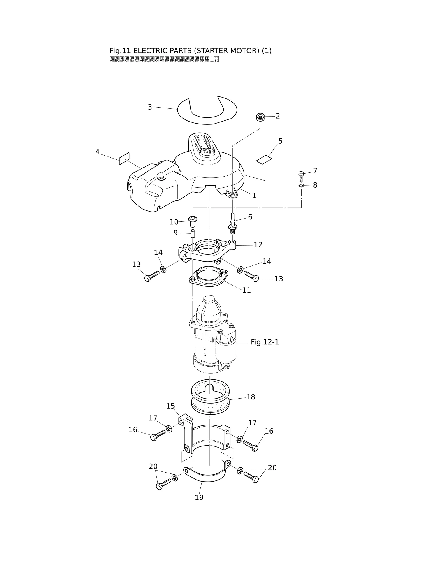 ELECTRIC PARTS (STARTER MOTOR) (1)