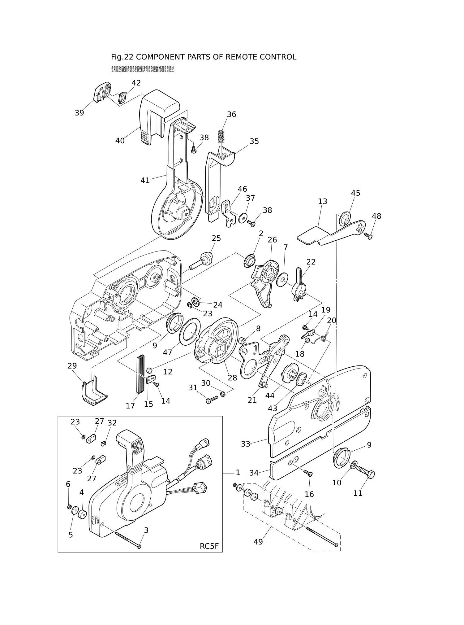 COMPONENT PARTS OF REMOTE CONTROL