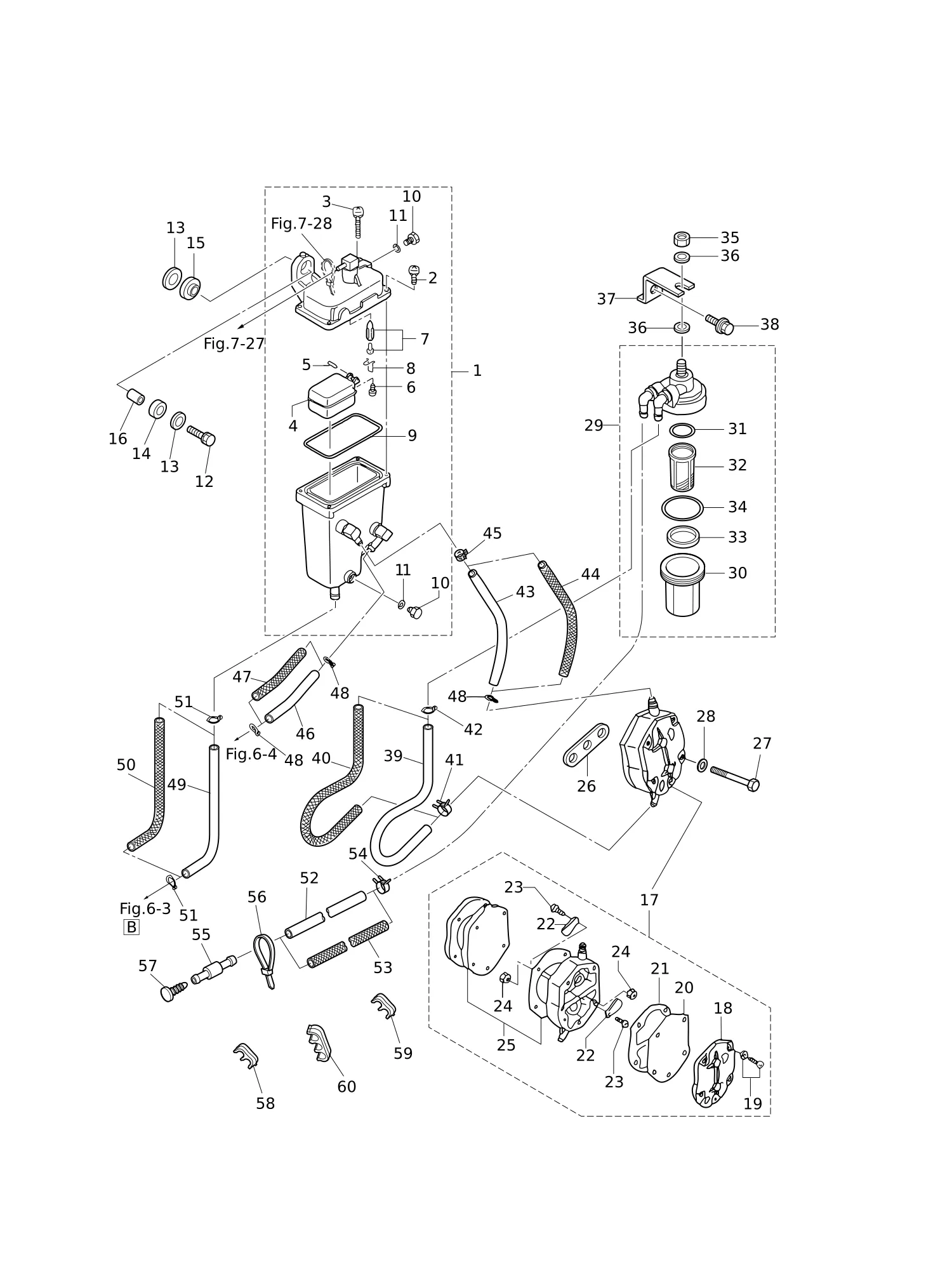 蒸汽分离器·燃油管路 VAPOR SEPARATOR · FUEL LINE