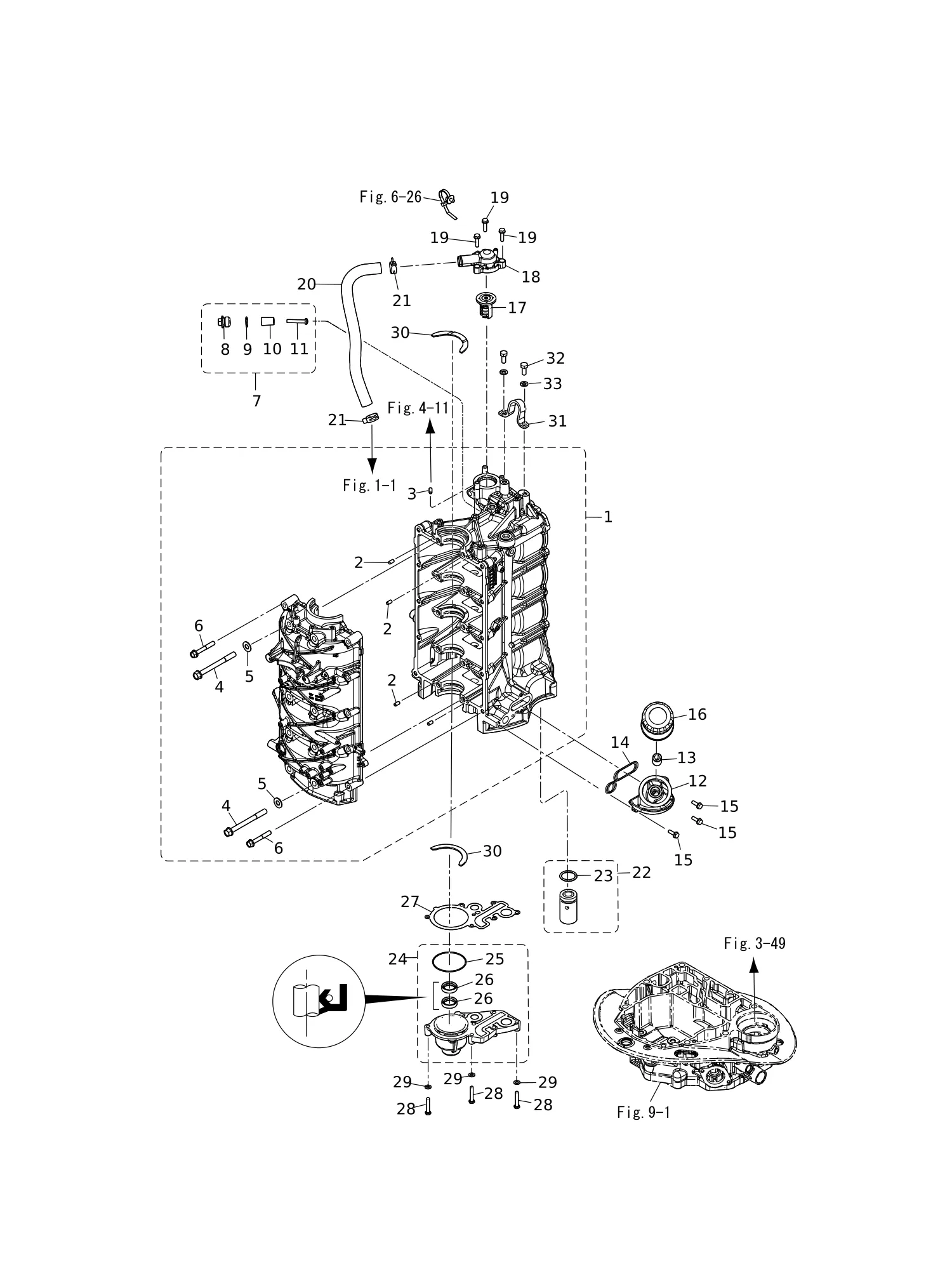 气缸曲轴箱 CYLINDERCRANK CASE
