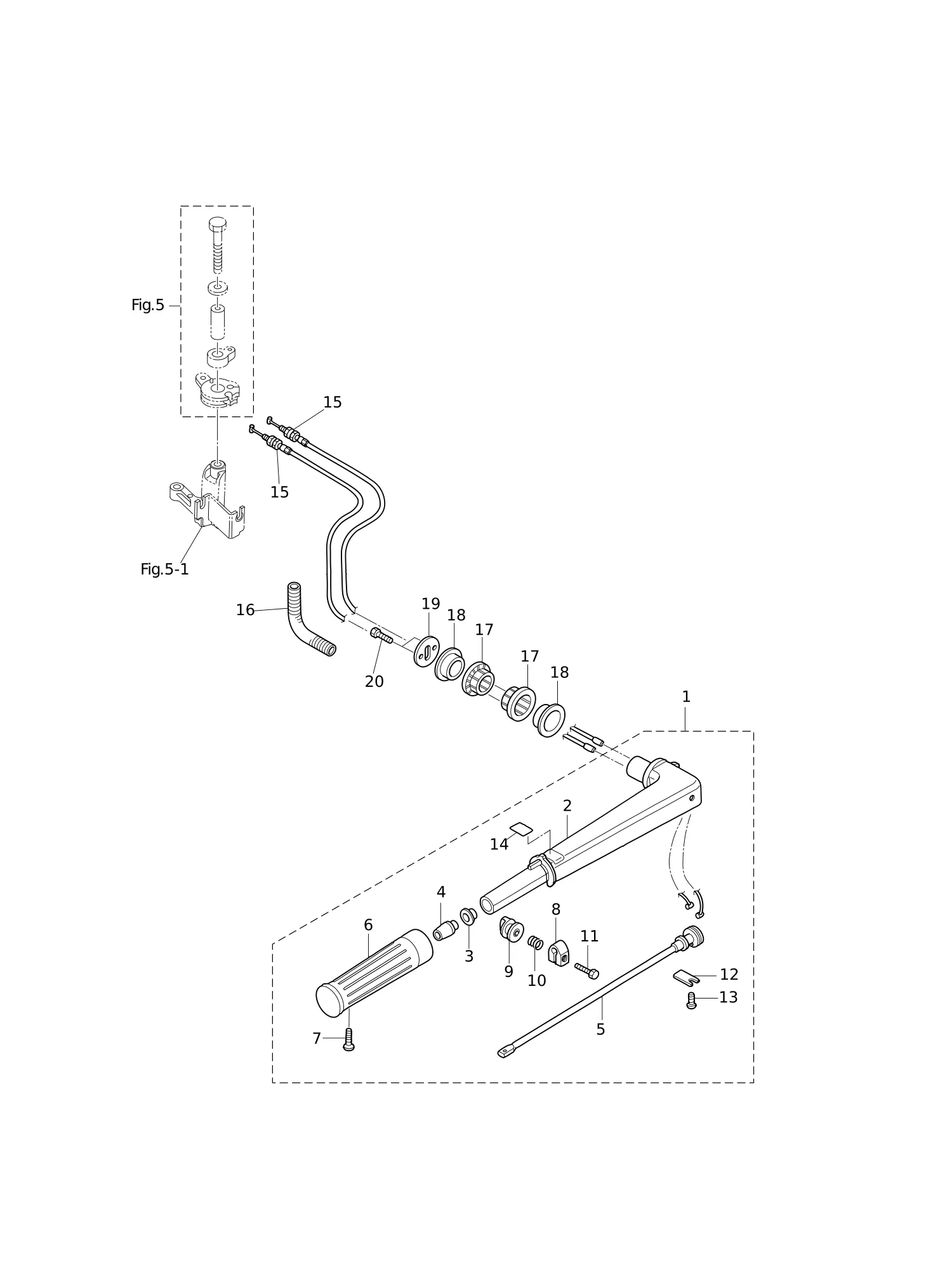 TILLER HANDLE