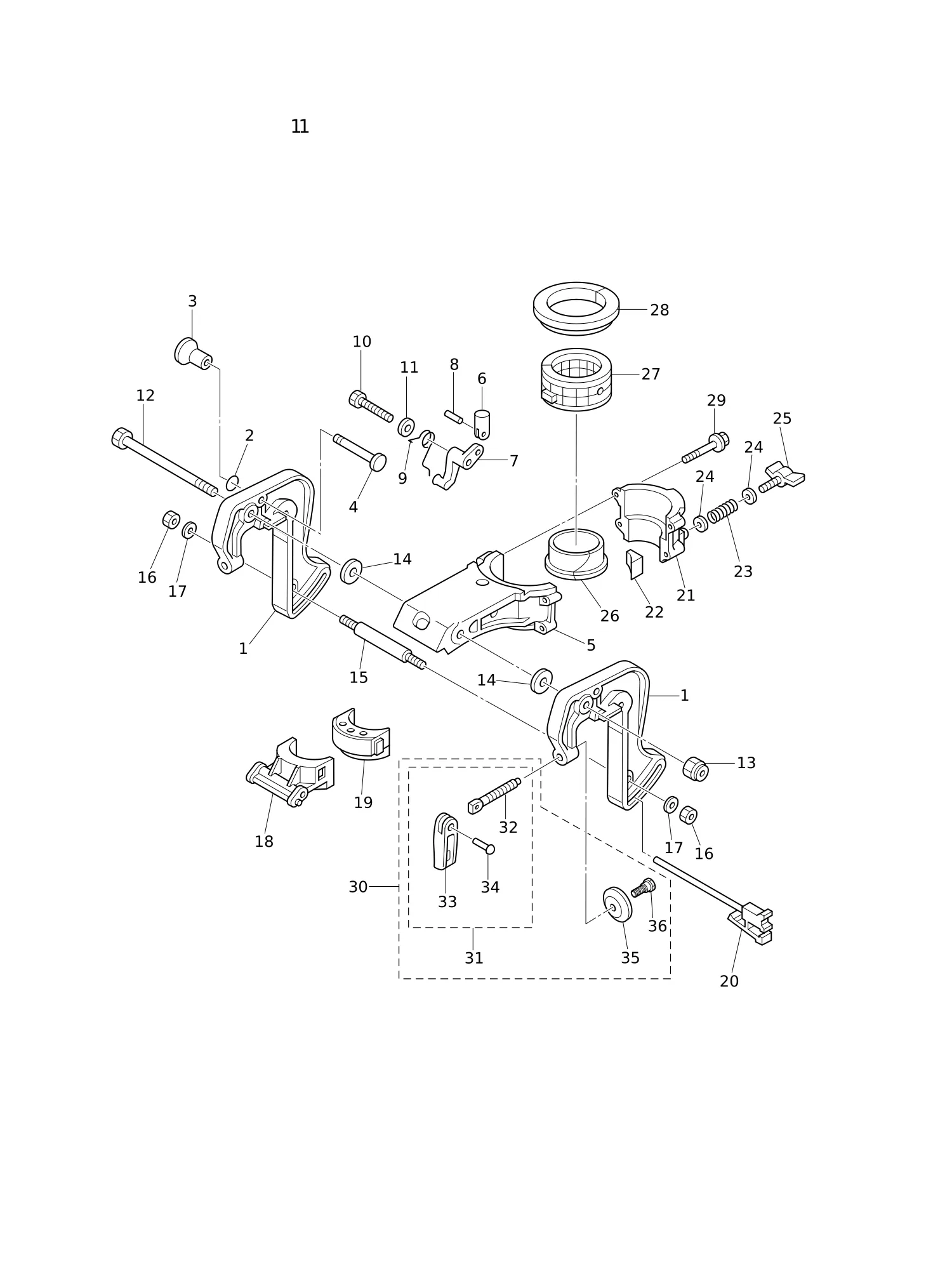 CLAMP BRACKET · SWIVEL BRACKET