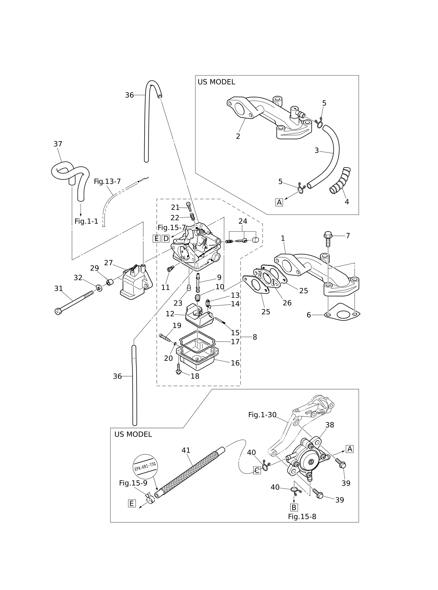 进气歧管·化油器 INTAKE MANIFOLD · CARBURETOR