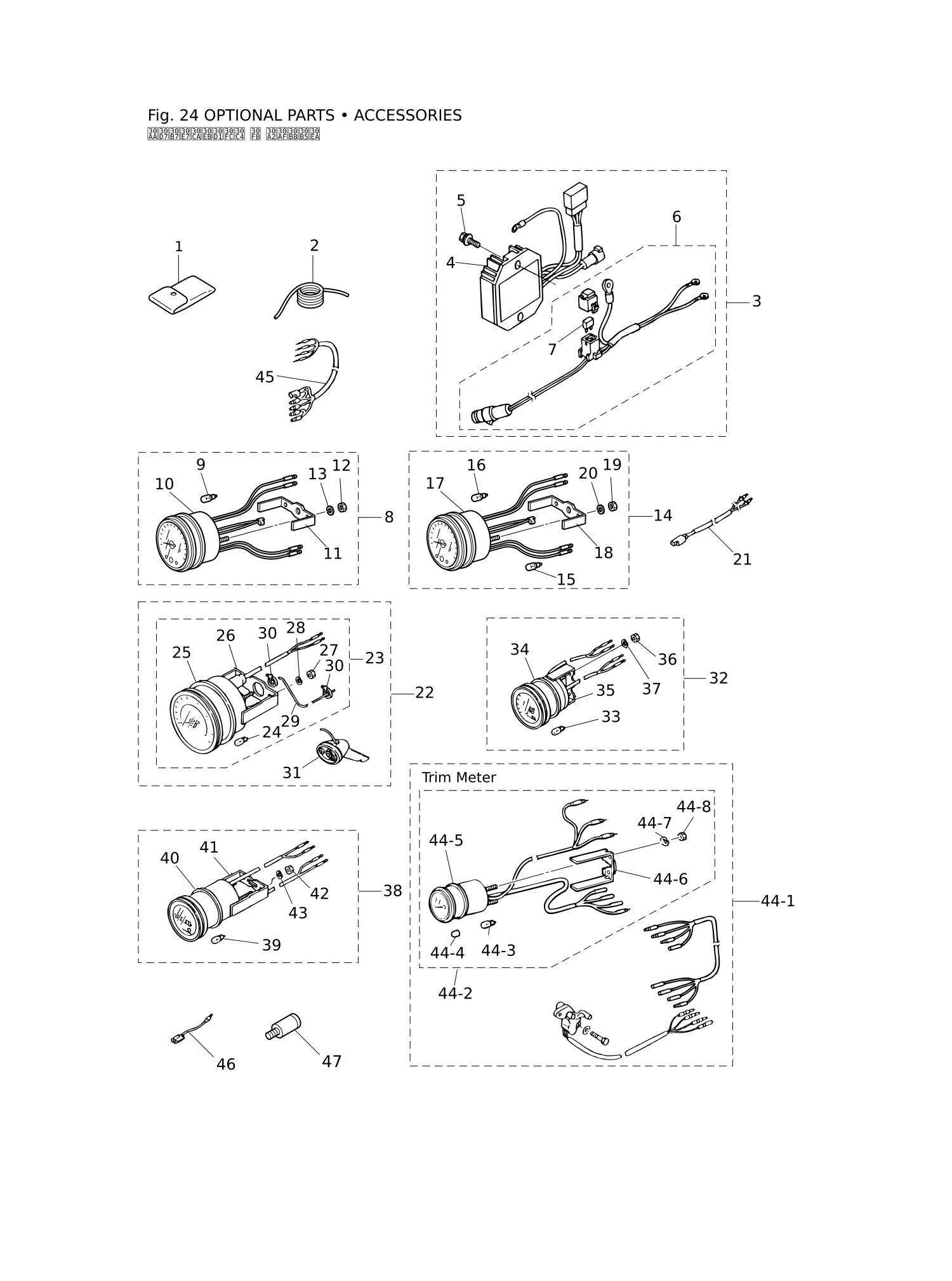 选装配件(1) OPTIONAL PARTS · ACCESSORIES (1)