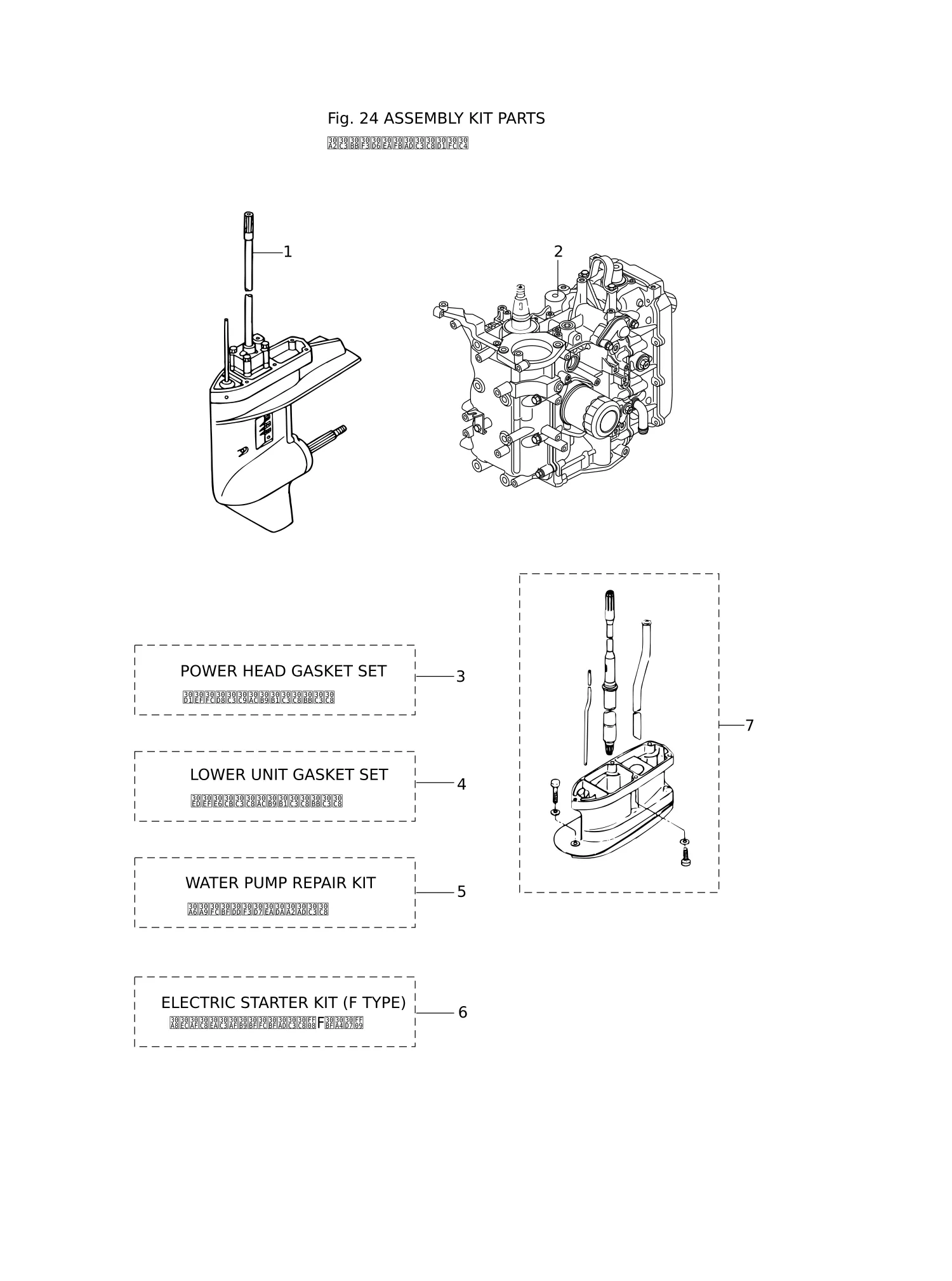 套件零件总成 ASSEMBLY · KIT PARTS