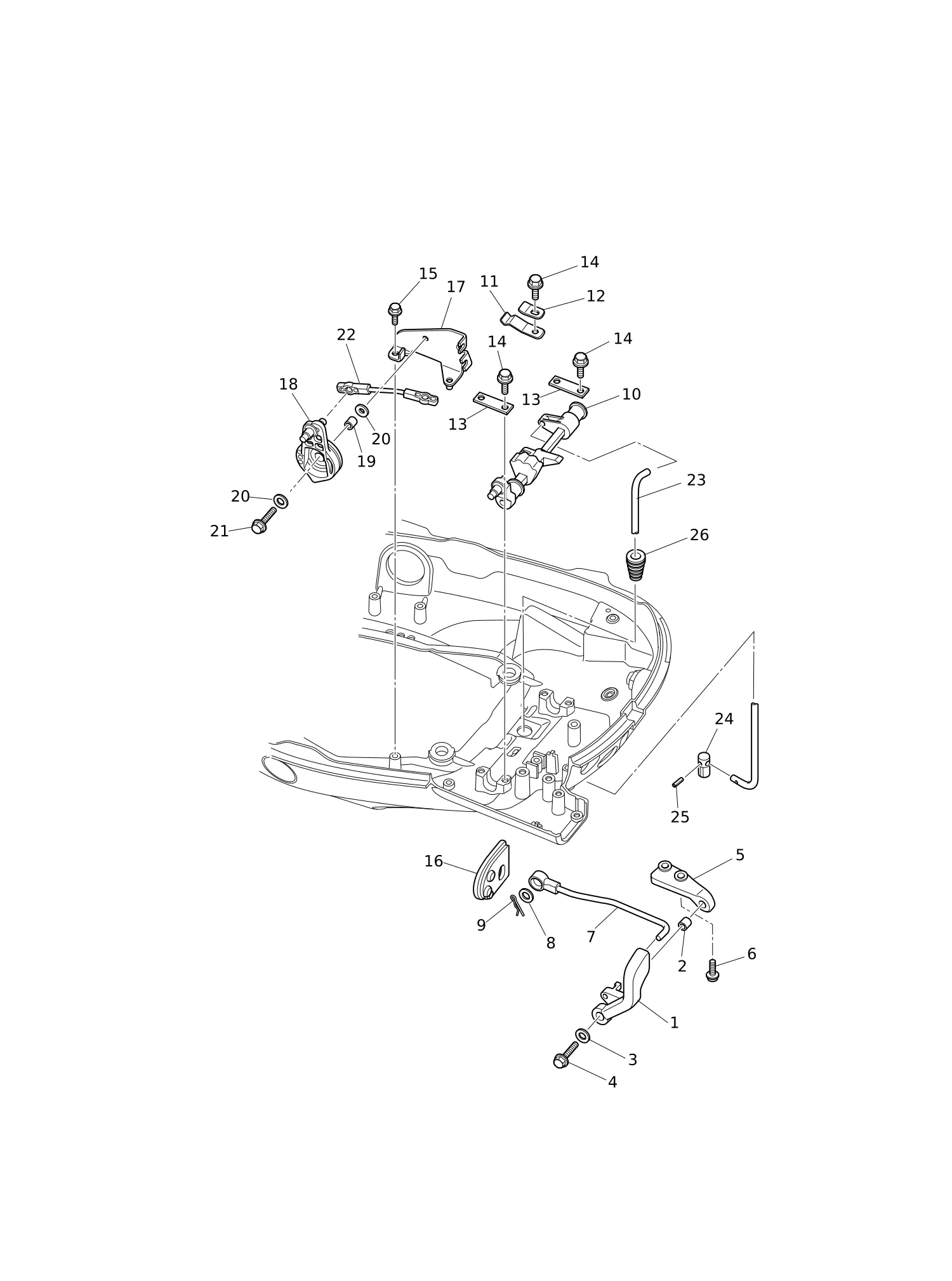 SHIFT · THROTTLE