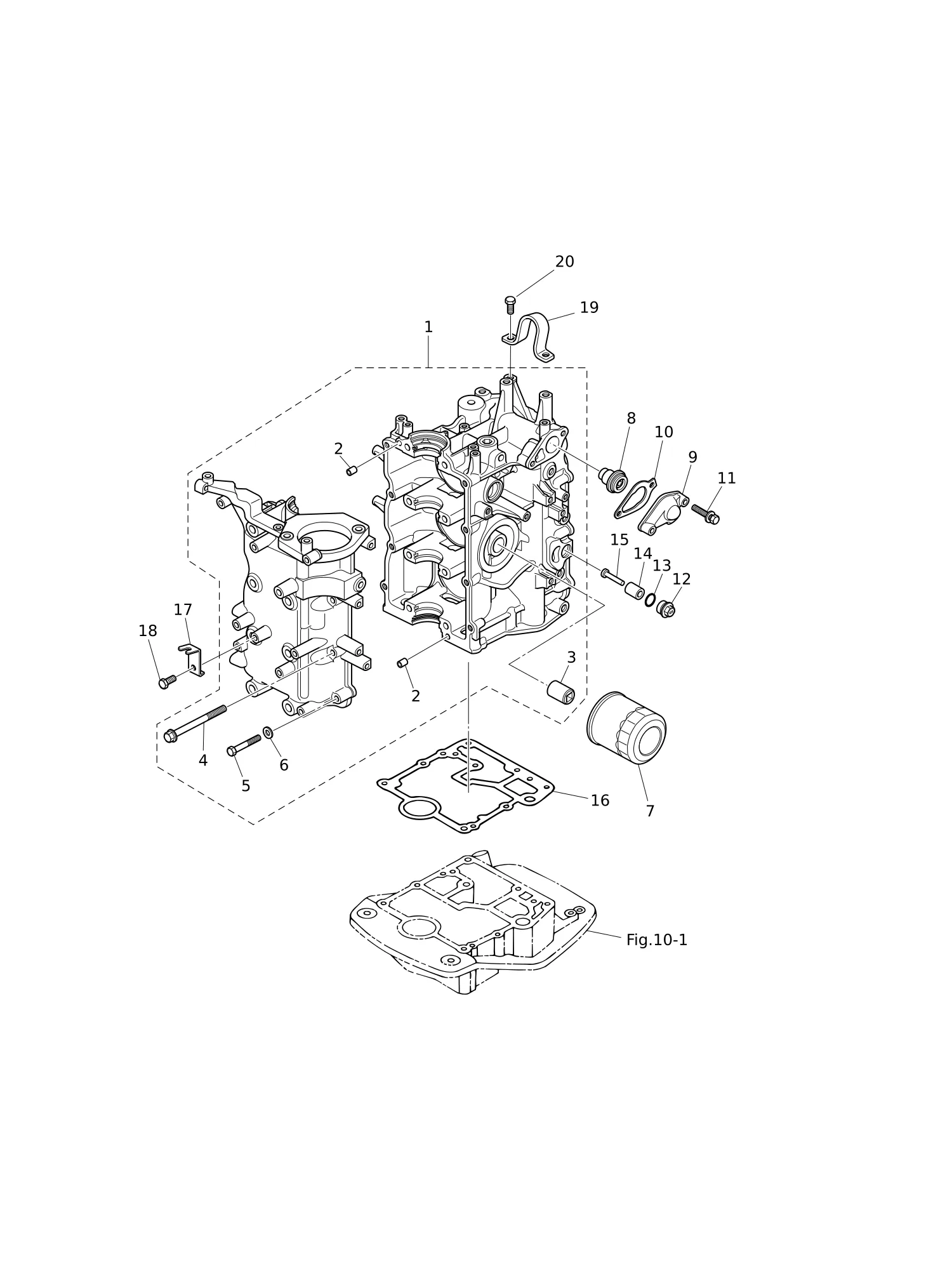 CYLINDER · CRANK CASE