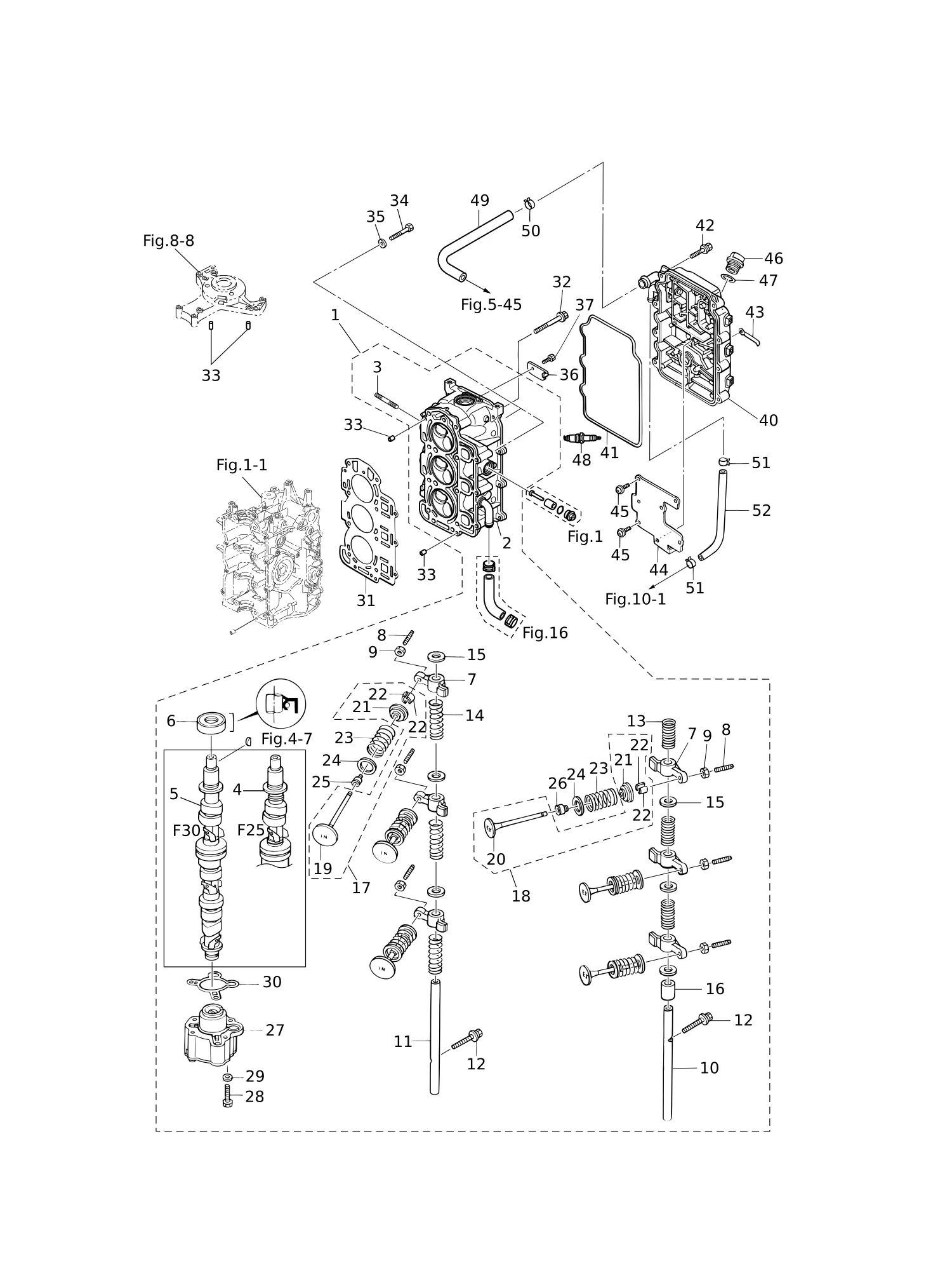 CYLINDER HEAD · OIL PUMP