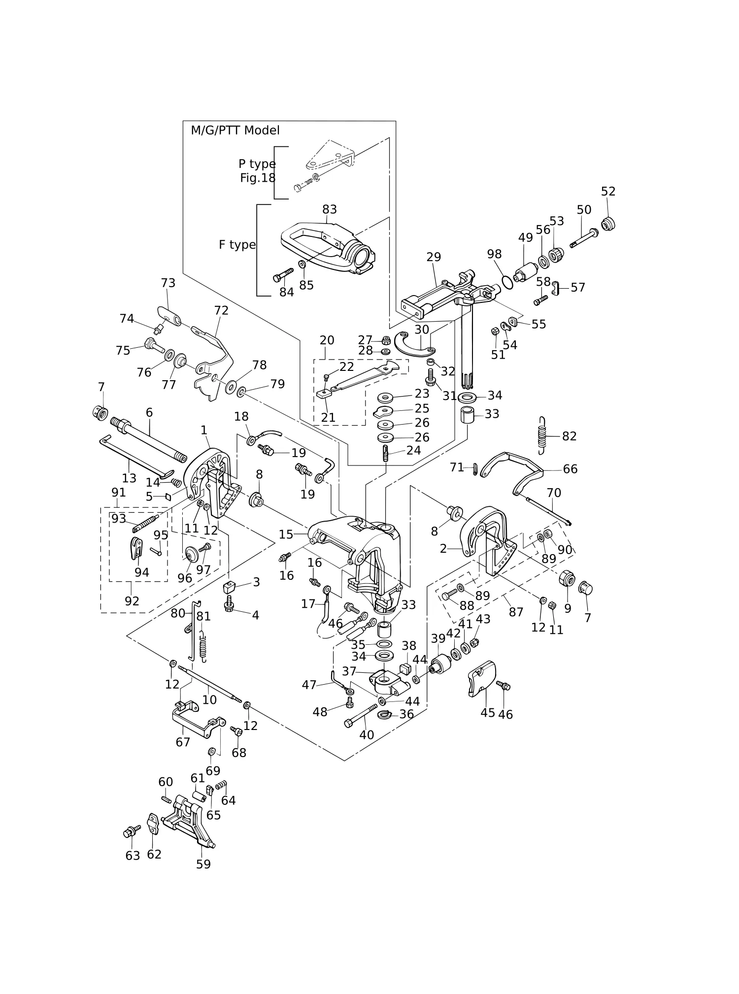 BRACKET (MANUAL TILT)