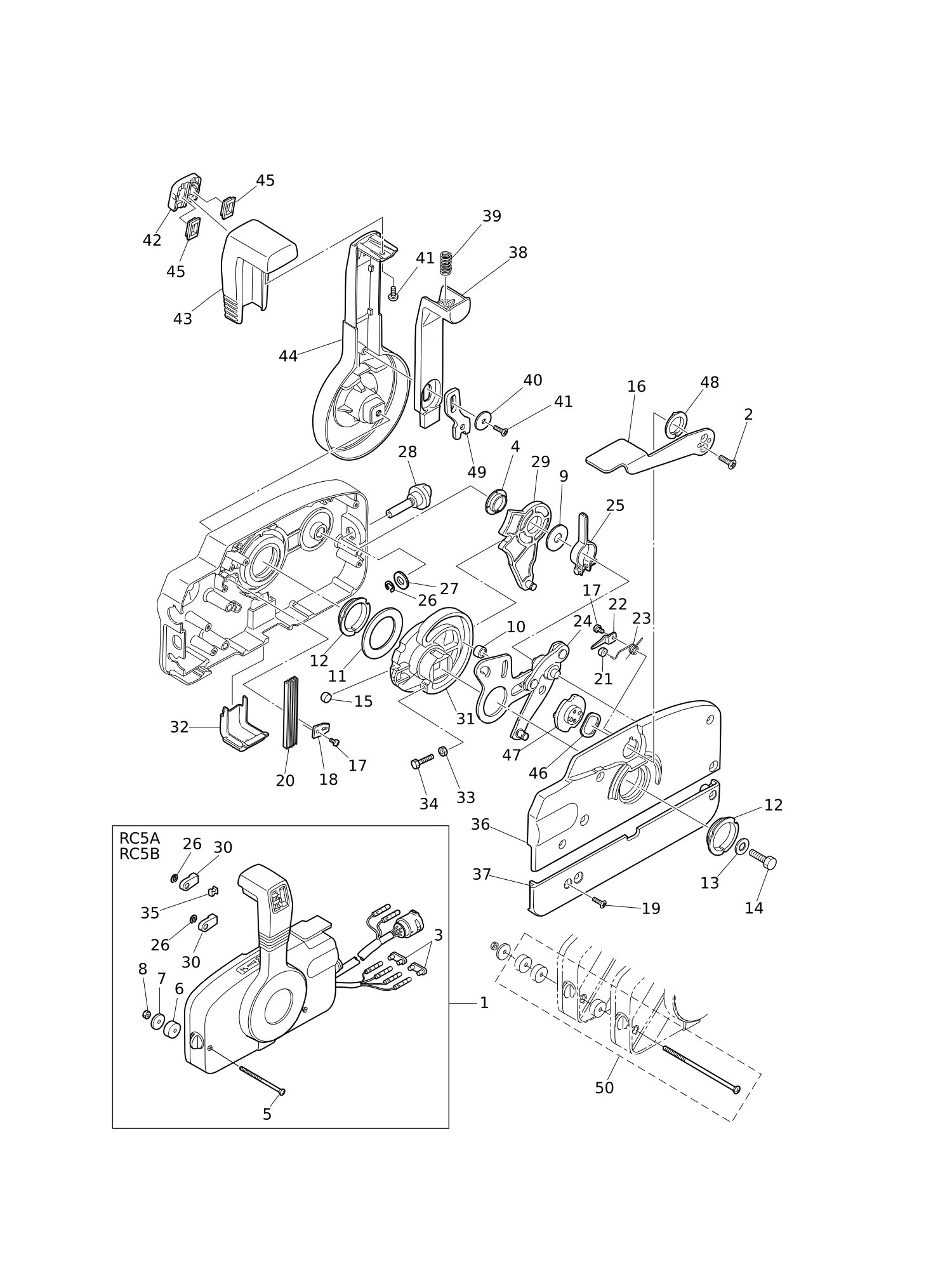 COMPONENT PARTS OF REMOTE CONTROL