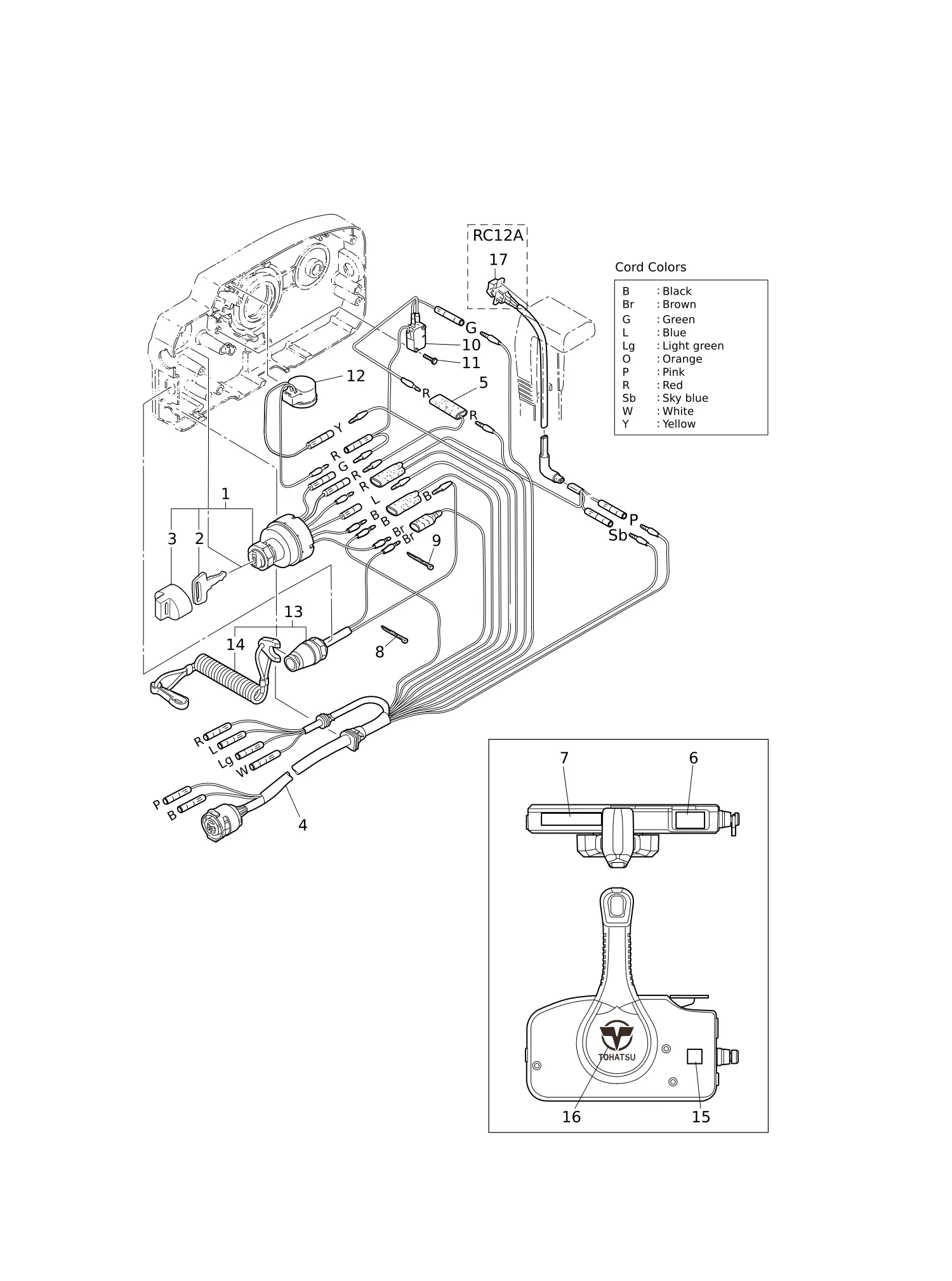 遥控器零部件(电气部件) COMPONENT PARTS OF REMOTE CONTROL (ELECTRIC PARTS)