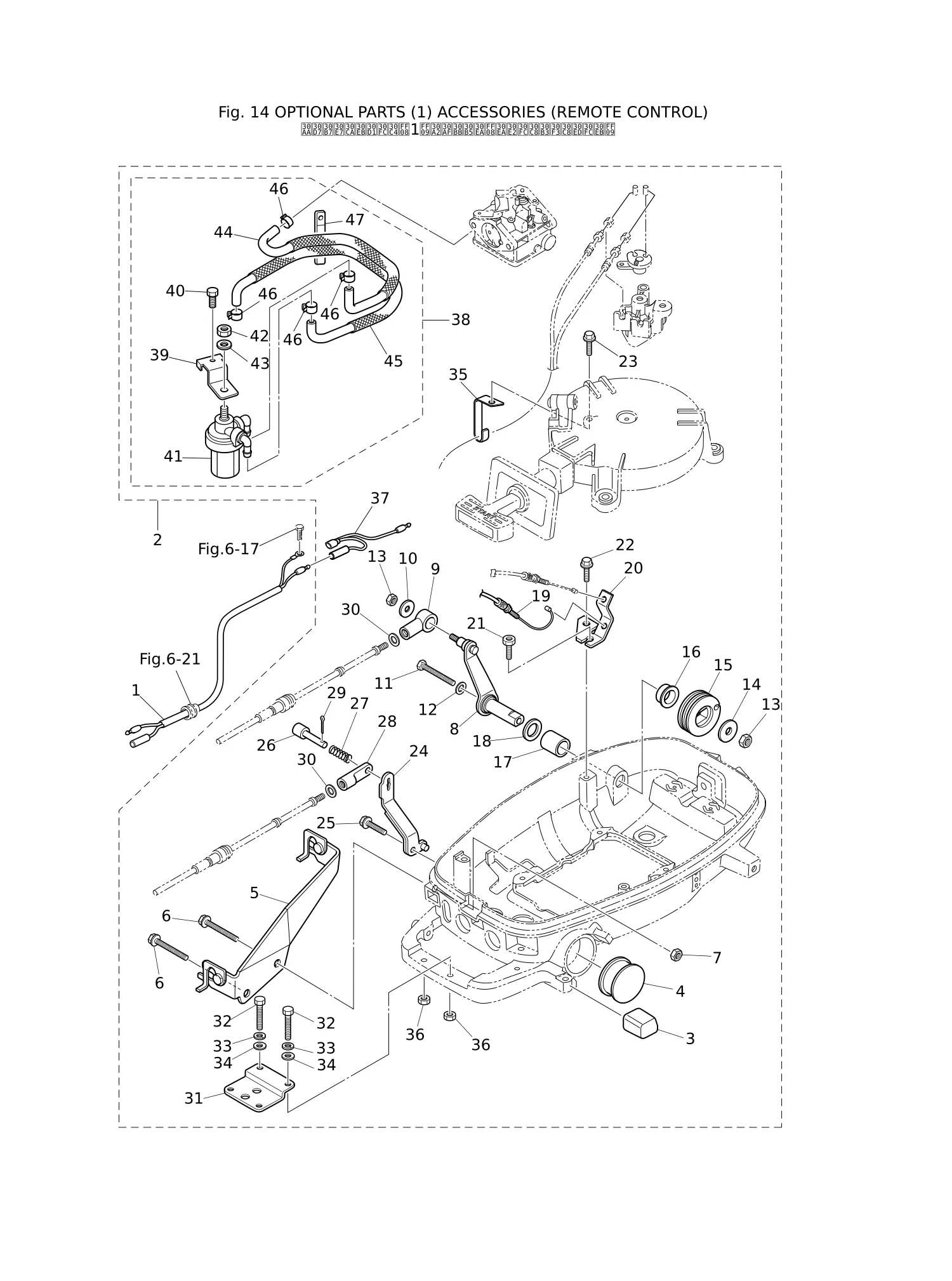 OPTIONAL PARTS (1) ACCESSORIES (REMOTE CONTROL)