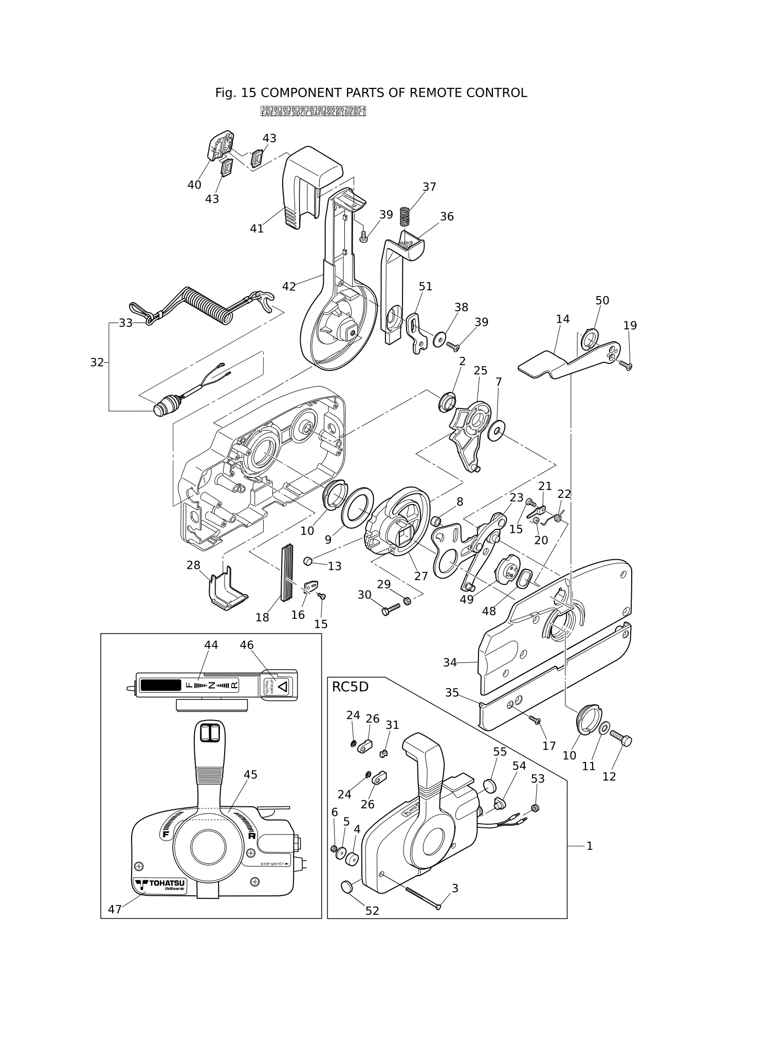 COMPONENT PARTS OF REMOTE CONTROL