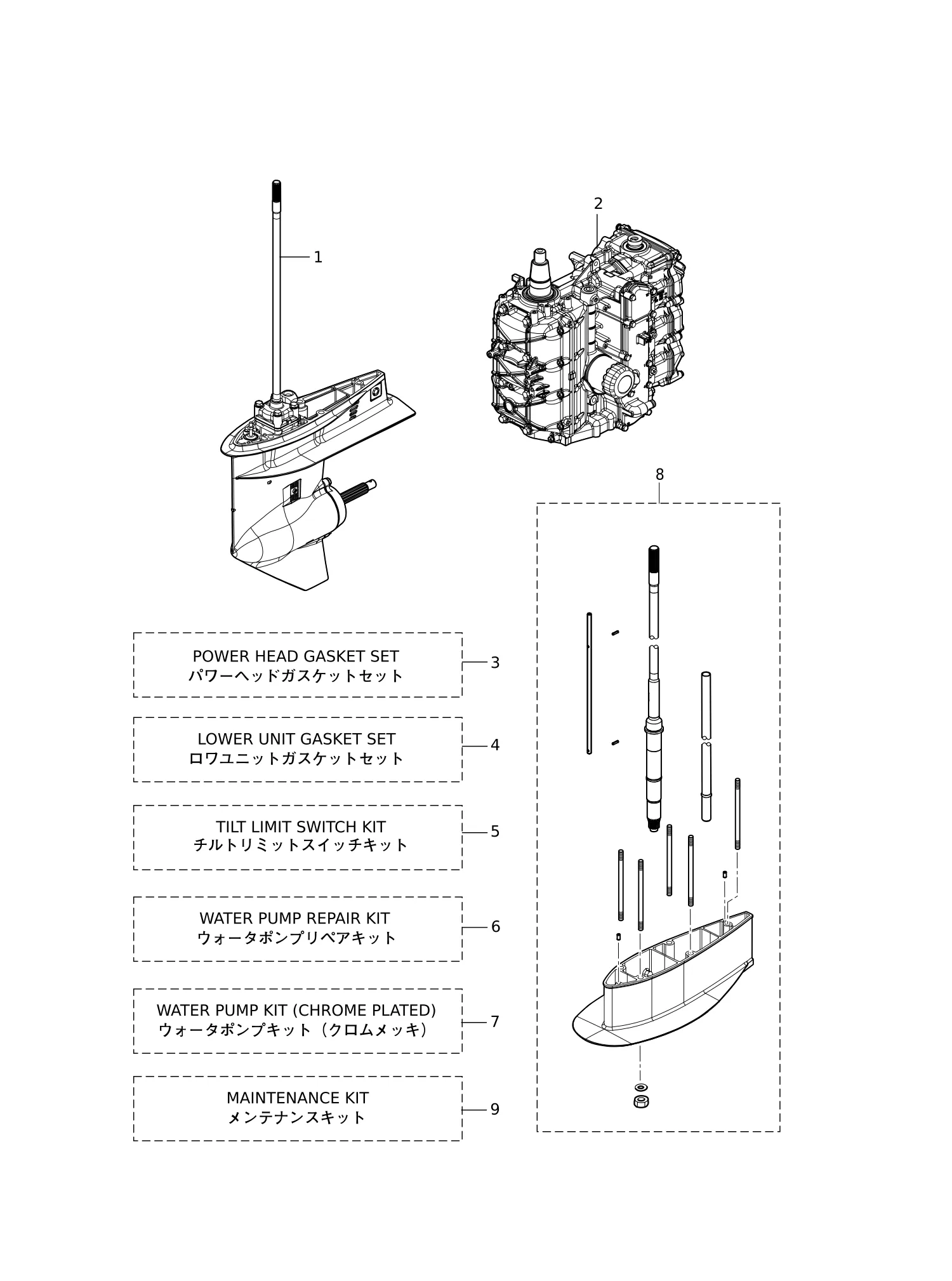 套件零件总成 ASSEMBLY · KIT PARTS