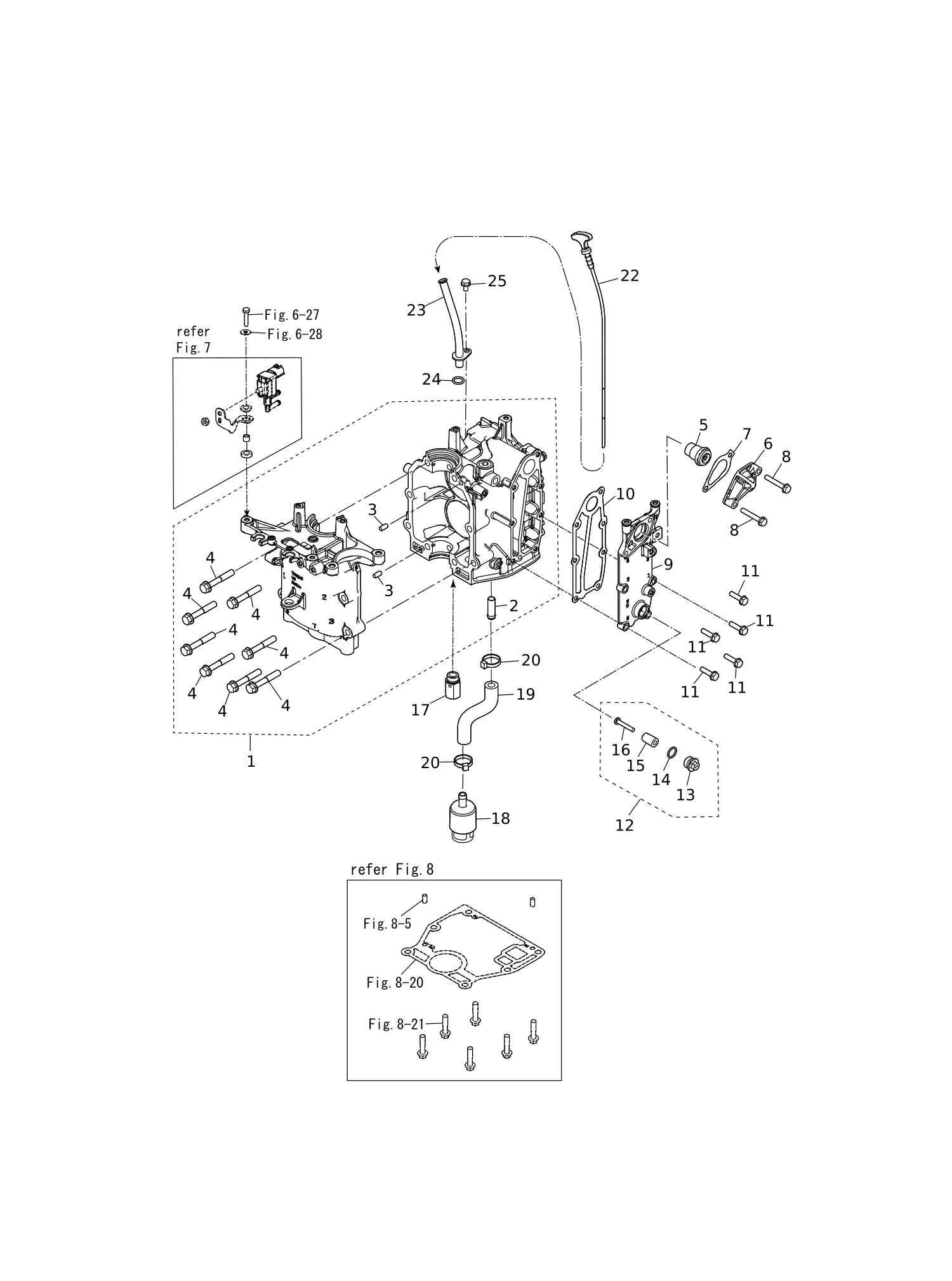 CYLINDER · CRANK CASE