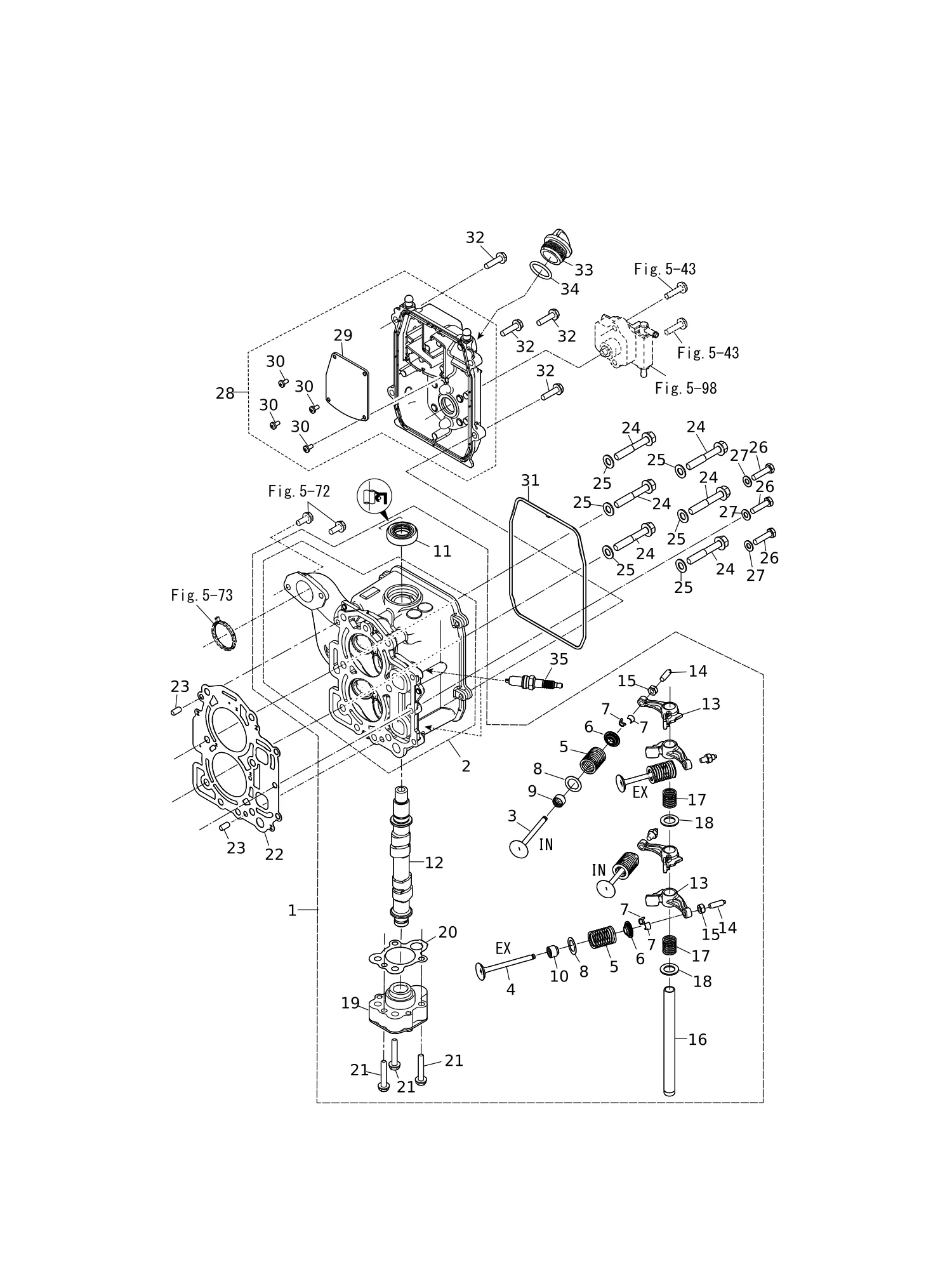 CYLINDER HEAD · OIL PUMP