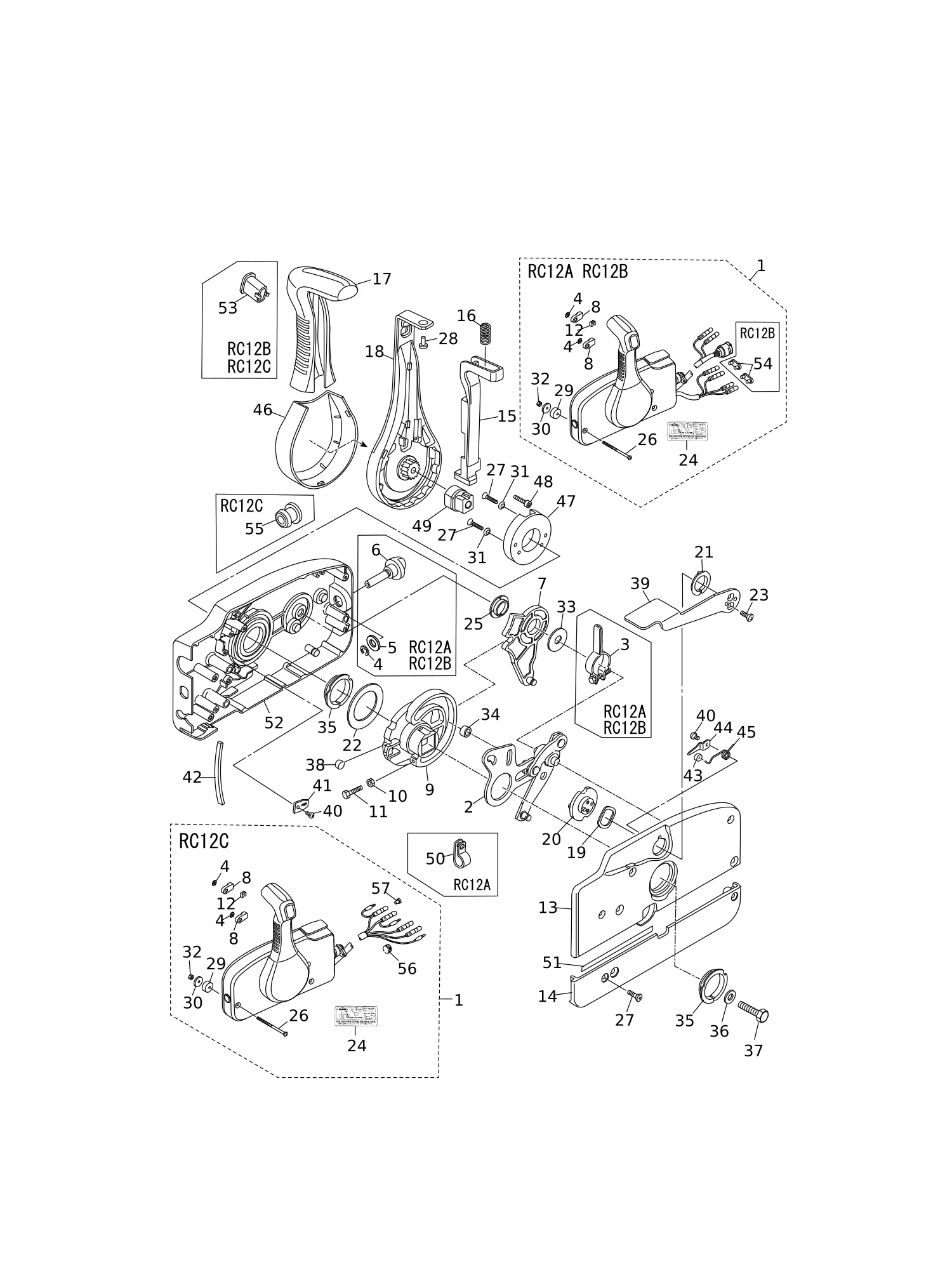 COMPONENT PARTS OF REMOTE CONTROL
