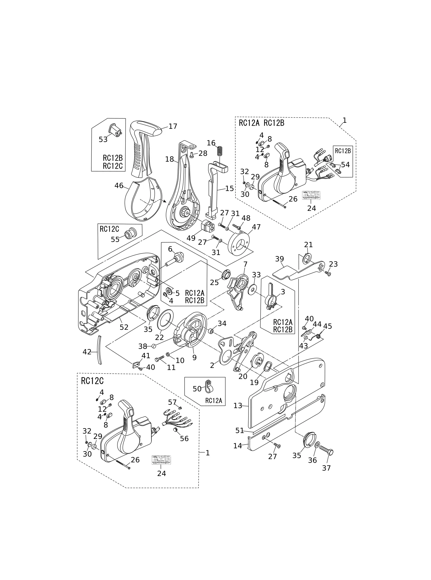 COMPONENT PARTS OF REMOTE CONTROL