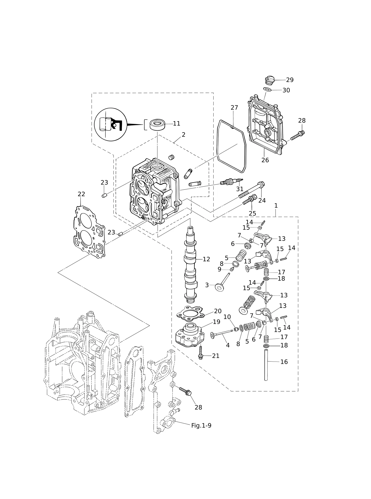 CYLINDER HEAD · OIL PUMP