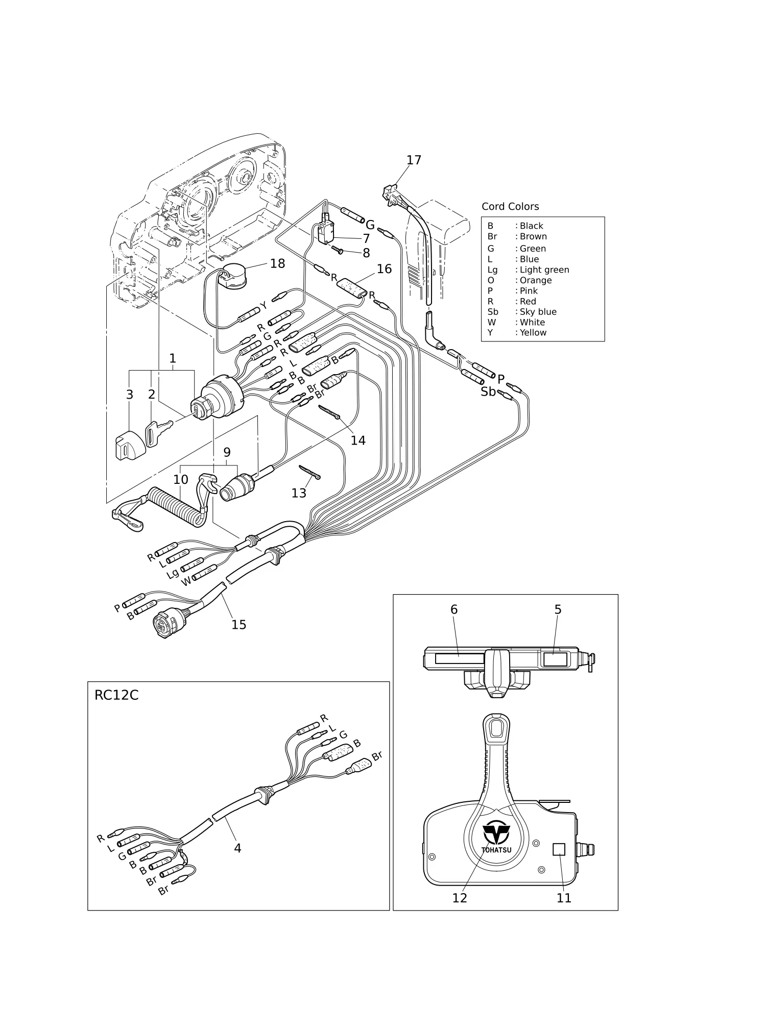 COMPONENT PARTS OF REMOTE CONTROL (ELECTRIC PARTS)