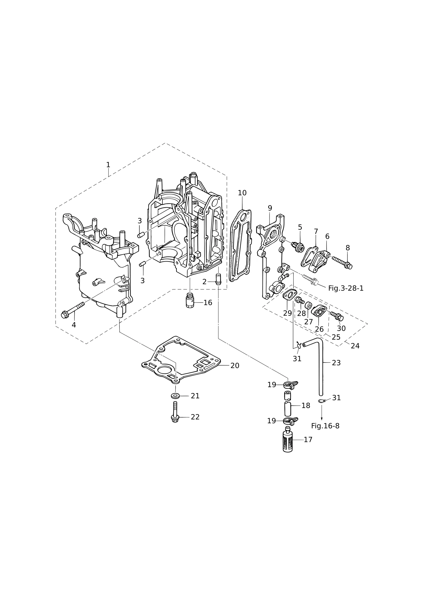 CYLINDER · CRANK CASE