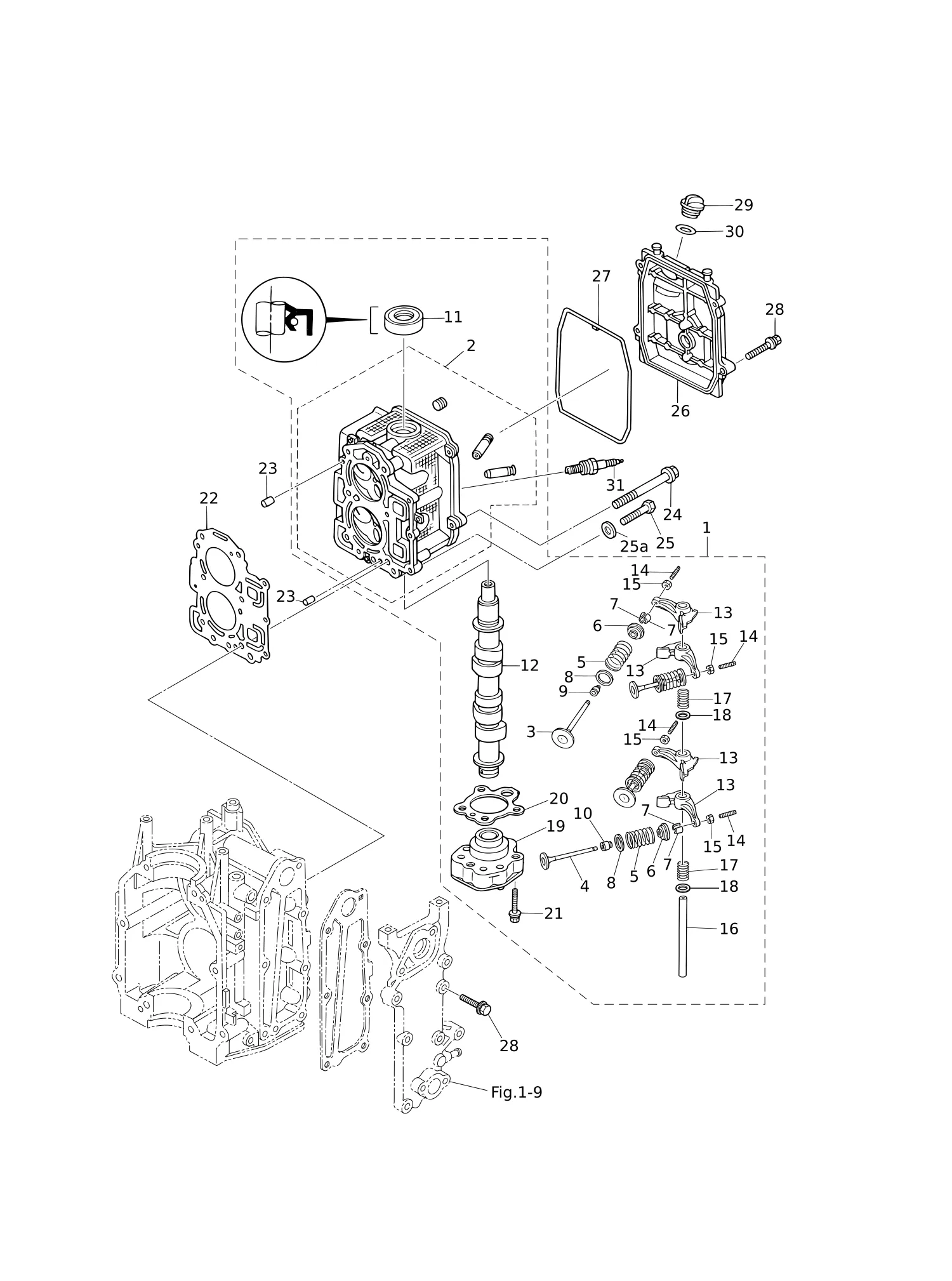 CYLINDER HEAD · OIL PUMP