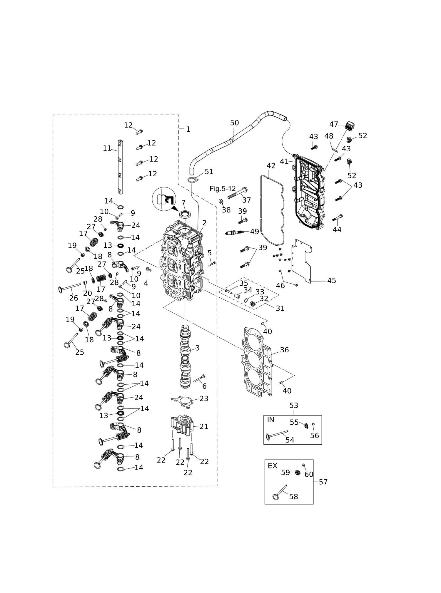 CYLINDERHEAD · OIL PUMP