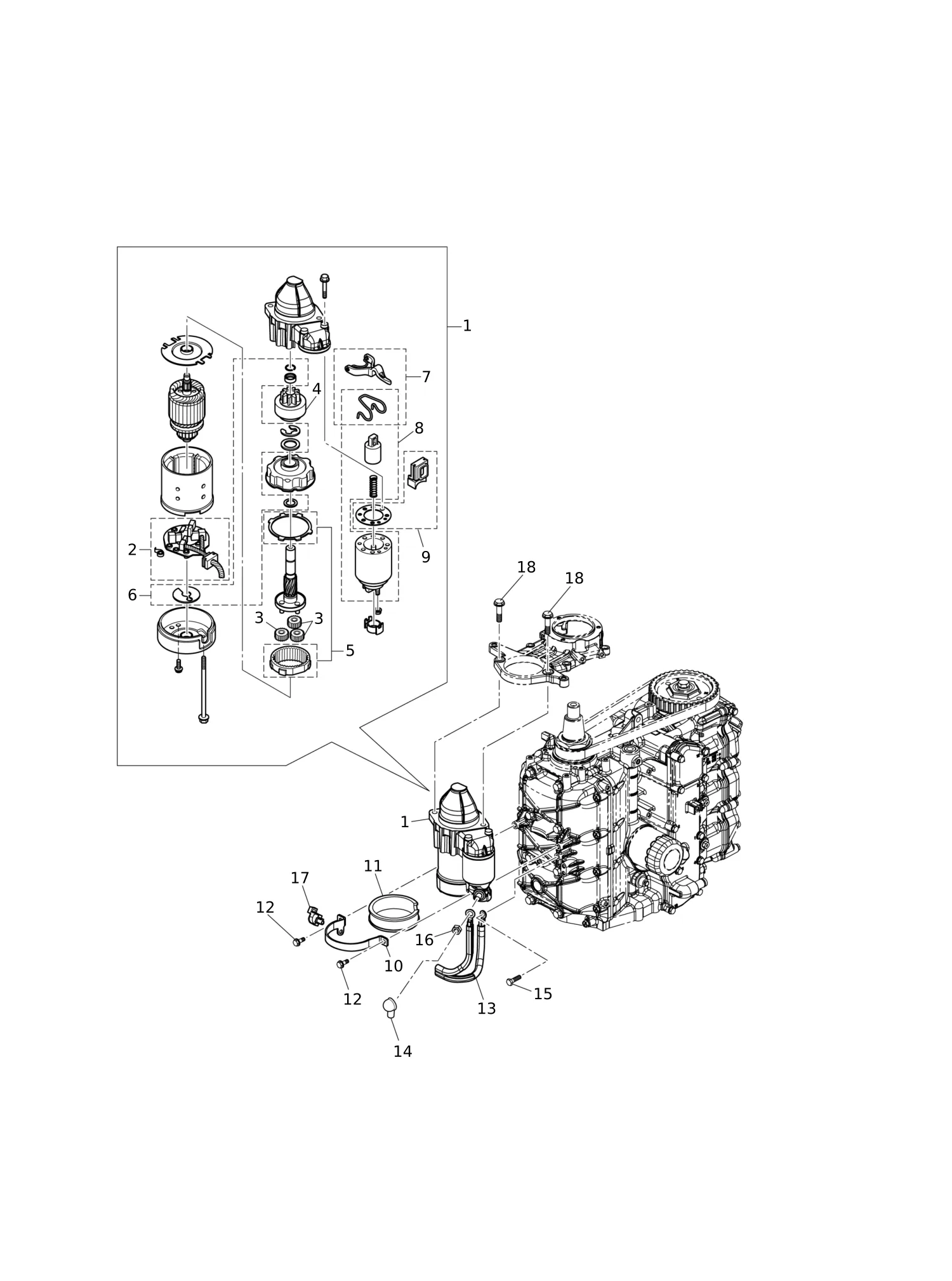 ELECTRIC PARTS(STARTER MOTOR)