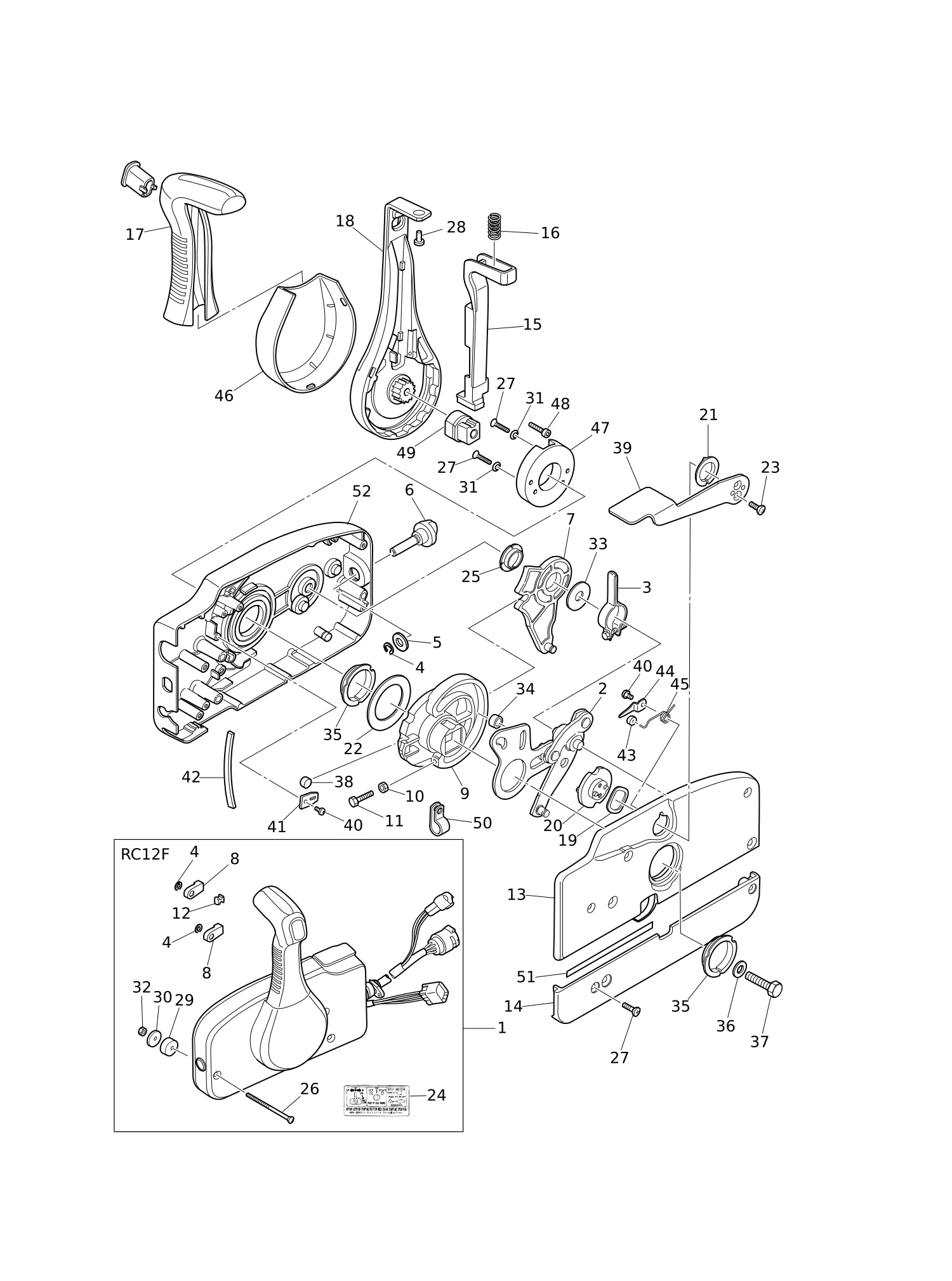 COMPONENT PARTS OF REMOTE CONTROL