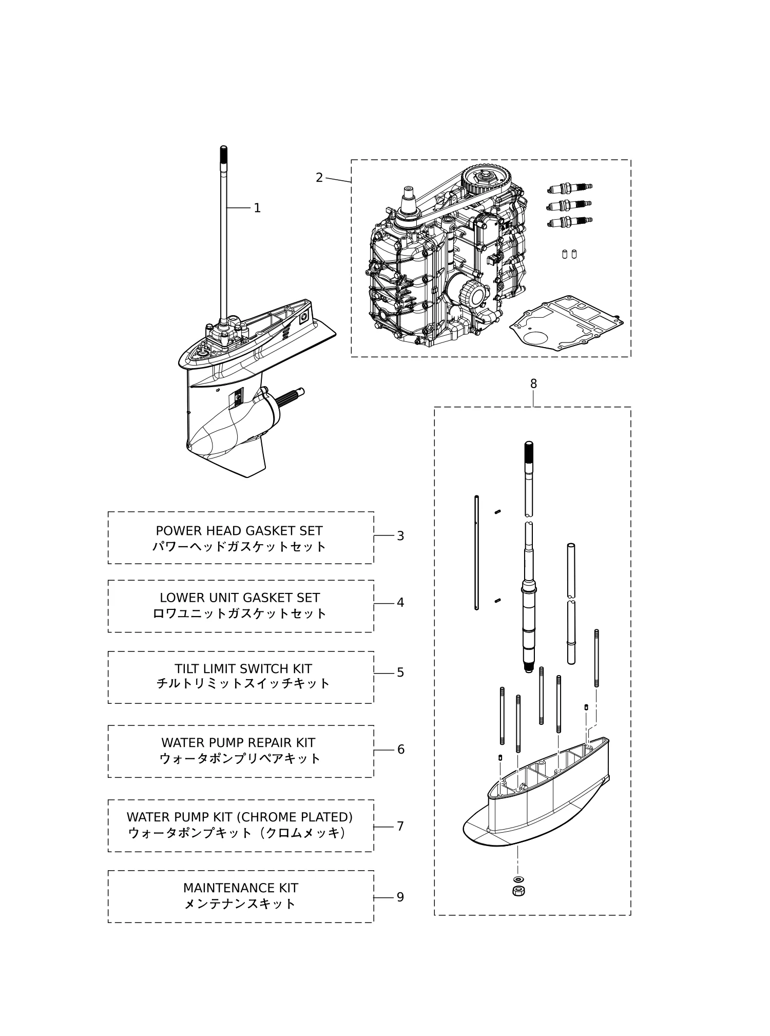 ASSEMBLY · KIT PARTS